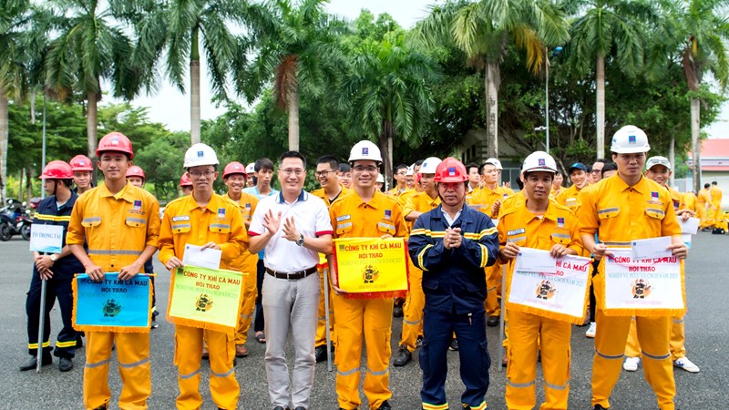 Công ty Khí Cà Mau tổ chức hội thao nghiệp vụ Phòng cháy chữa cháy và Cứu hộ cứu nạn năm 2023 