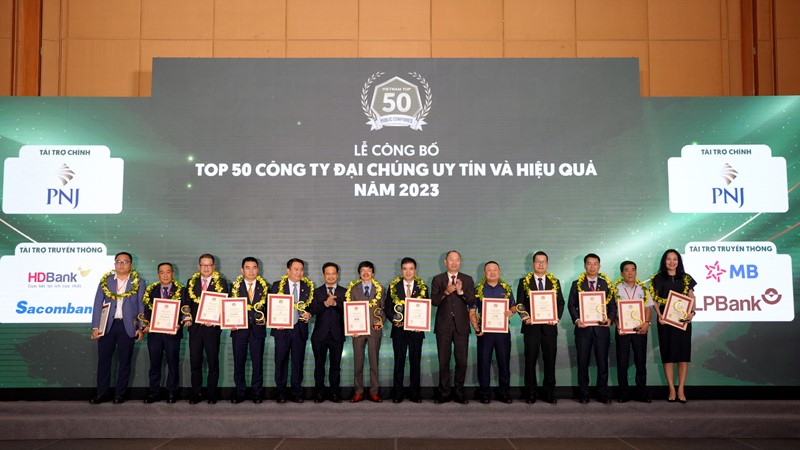 PV GAS được vinh danh trong Lễ Công bố Top 50 công ty đại chúng uy tín và hiệu quả năm 2023