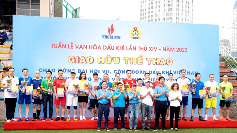 PV GAS/ PV GAS LPG đạt thành tích cao tại Giải giao hữu thể thao chào mừng Đại hội VII Công đoàn Dầu khí Việt Nam