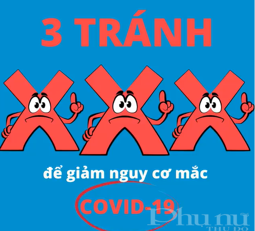 3 việc cần tránh nhằm giảm nguy cơ mắc COVID-19