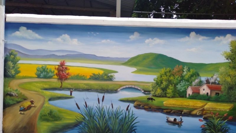 Hoàng Mai: Rạng rỡ tranh tường bích họa đón xuân Tân Sửu