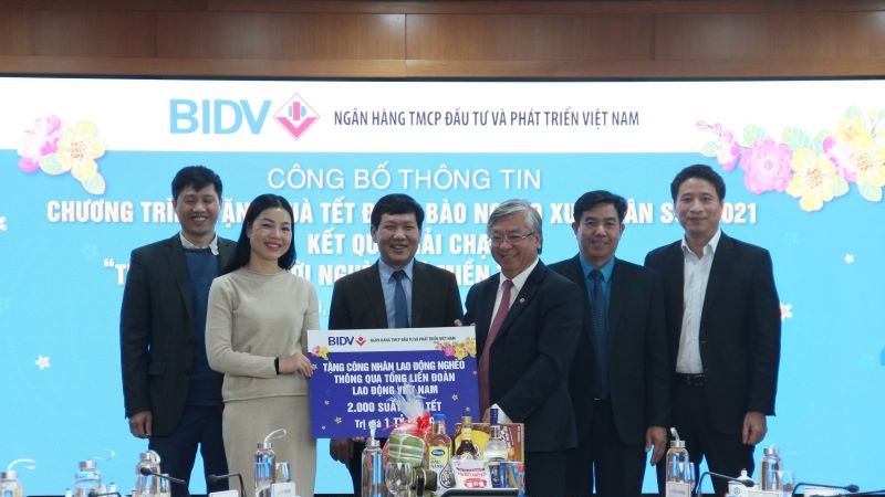 BIDV dành 30 tỷ đồng tặng quà Tết cho người nghèo