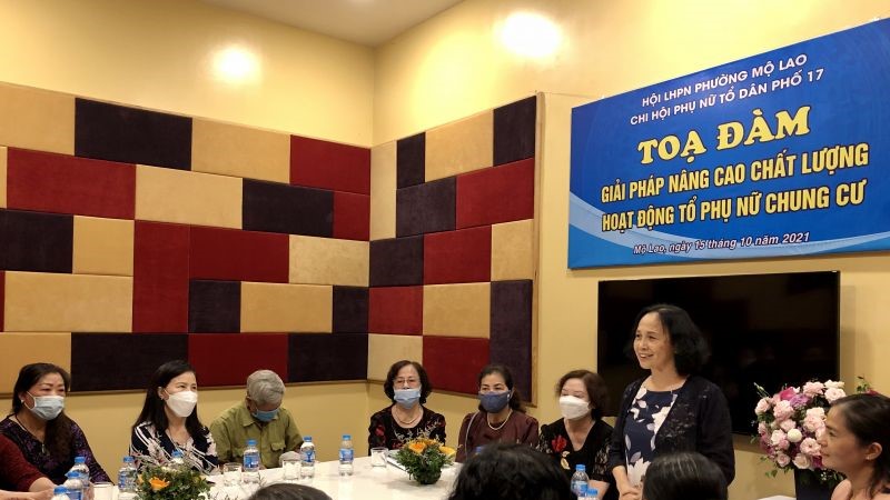 Không để trống, để trắng hoạt động Hội Phụ nữ tại khu chung cư