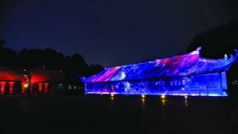 3D Mapping mang vẻ đẹp hoặc vào di tích