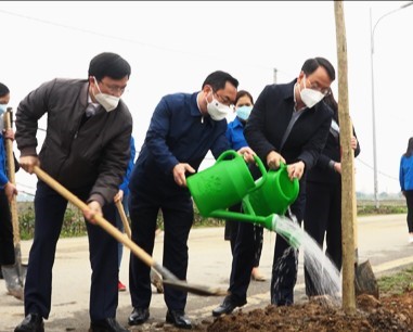 Huyện Thạch Thất: Năm 2022 phấn đấu trồng 10.000 cây xanh