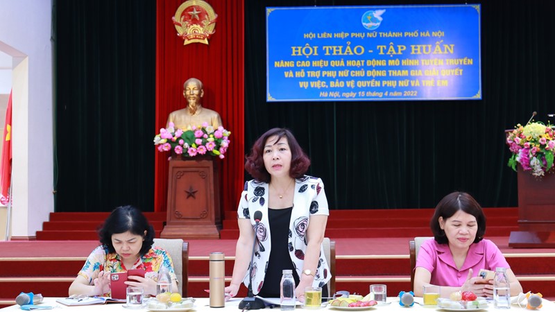 Đẩy mạnh tuyên truyền pháp luật và hỗ trợ phụ nữ tham gia giải quyết vụ việc, bảo vệ phụ nữ, trẻ em