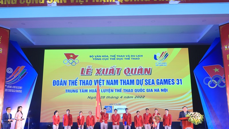 Đoàn thể thao Việt Nam làm lễ xuất quân dự SEA Games 31
